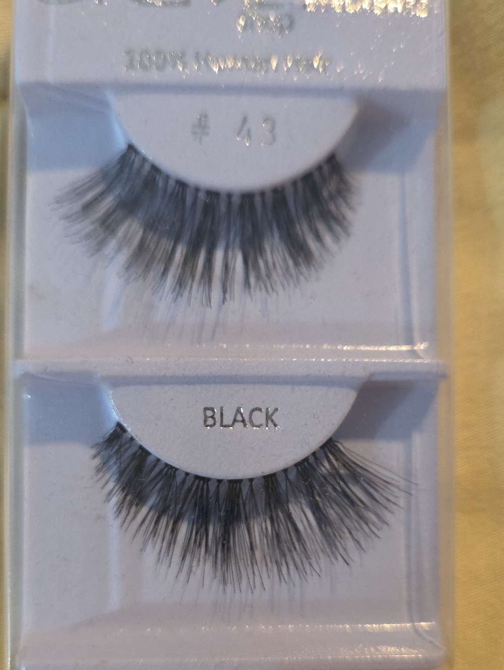100% Human Hair False Eyelashes 2pk - Picture 2 of 4